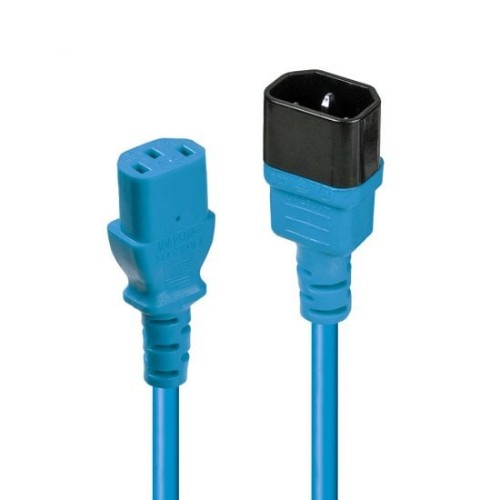 Lindy 1m IEC C13 Extension Cable, Blue