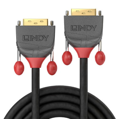 Lindy 15m DVI-D Single Link Cable, Anthra Line