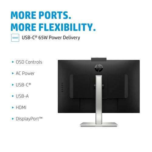 HP E-Series E27m G4 QHD USB-C Conferencing Monitor