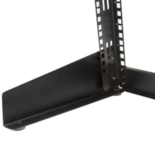 StarTech.com 2-Post 8U Desktop Server Rack, Small Open Frame 19in Computer Rack, Compact Network Rack for AV / Studio / Data / IT Equipment - Free Standing Two-Post Home/Office Rack
