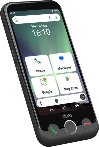 Doro Aurora A10 11.4 cm (4.5") Dual SIM Android 14 4G USB Type-C 4 GB 64 GB 3000 mAh Graphite