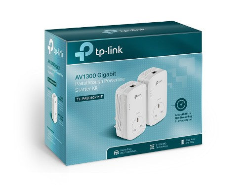 TP-Link AV1300 Gigabit Passthrough Powerline Starter Kit