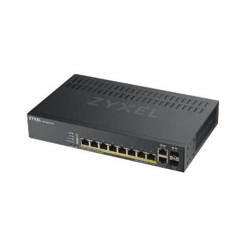 Zyxel GS1920-8HPv2 Managed L2/L3/L4 Gigabit Ethernet (10/100/1000) Power over Ethernet (PoE) Black