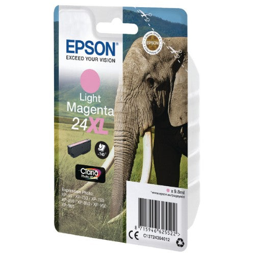 Epson C13T24364012/24XL Ink cartridge light magenta high-capacity, 500 pages 9,8ml for Epson XP 750
