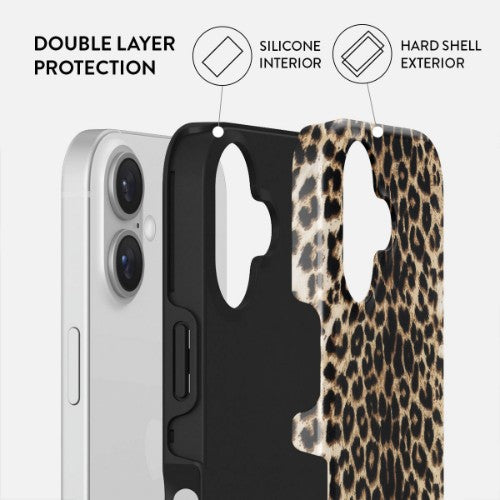 BURGA Player mobile phone case 15.5 cm (6.1") Cover Brown, Black