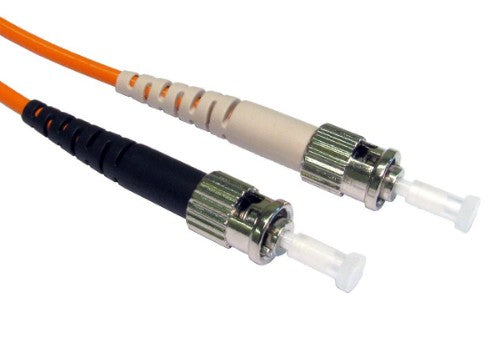 Cables Direct 1m ST-ST 50/125 OM2 fibre optic cable Orange