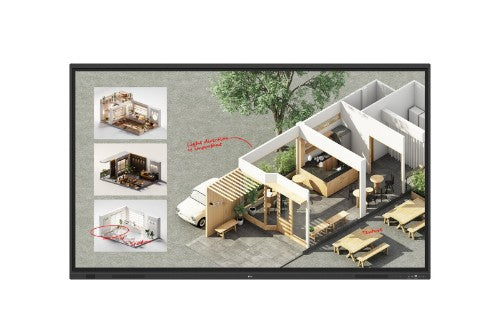 LG CreateBoard Standard interactive whiteboard 2.18 m (86") 3840 x 2160 pixels Touchscreen Black