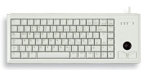 CHERRY G84-4400 TRACKBALL KEYBOARD Corded, PS2, Light Grey, (QWERTY - UK)