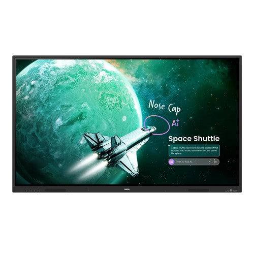 BenQ RE8605A interactive whiteboard 2.18 m (86") 3840 x 2160 pixels Touchscreen Black USB
