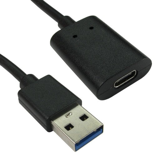 Cables Direct USB3C-951REV USB cable USB 3.2 Gen 2 (3.1 Gen 2) USB A USB C Black