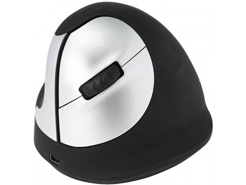 R-Go Tools Ergonomic mouse R-Go HE Break with break software, medium (hand size 165-185 mm), left-handed, Bluetooth, black