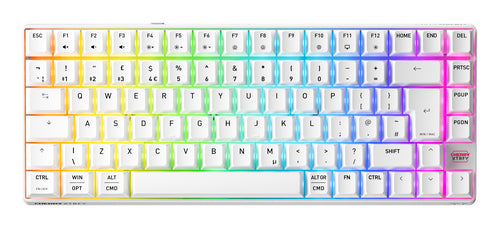 CHERRY XTRFY K33 Compact Wireless keyboard Gaming USB + RF Wireless + Bluetooth QWERTY UK English White