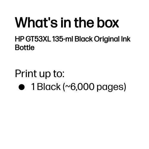 HP 1VV21AE/GT53XL Ink cartridge black high-capacity, 6K pages 135ml for HP Smart Tank 515