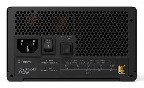 Fractal Design Ion 3 Gold 850W power supply unit 24-pin ATX ATX Black