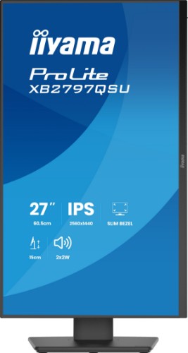 iiyama ProLite XB2797QSU-B1 computer monitor 68.6 cm (27") 2560 x 1440 pixels Quad HD LED Black