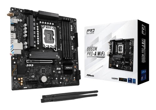 Asrock B860M Pro-A WiFi Intel B860 LGA 1851 (Socket V1) micro ATX