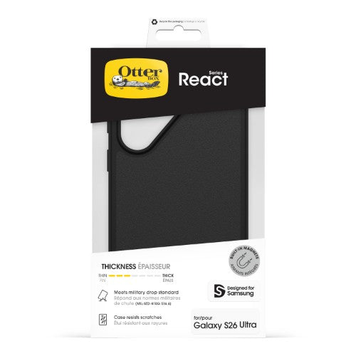 OtterBox React Magnets Series for Samsung Galaxy S26 Ultra, black