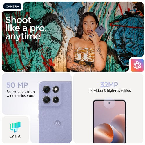Motorola moto g86 5G 16.9 cm (6.67") Dual SIM Android 15 USB Type-C 8 GB 256 GB 5200 mAh Lilac