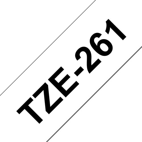 Brother TZE-261 DirectLabel black on white Laminat 36mm x 8m for Brother P-Touch TZ 3.5-36mm/HSE/6-36mm