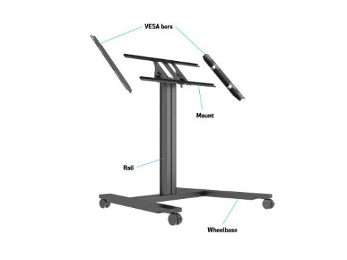 Multibrackets M Public Display Stand 110 HD Tilt & Table Black