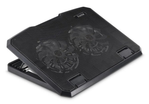 Hama Black Metal laptop cooling pad 39.6 cm (15.6")