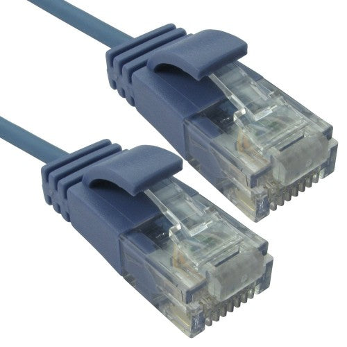 Cables Direct ERSLIM-100HB networking cable Blue 0.25 m Cat6 U/UTP (UTP)