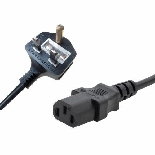 connektgear 0.5m Britmac Mains Power Cable - Britmac Plug to C13 Socket