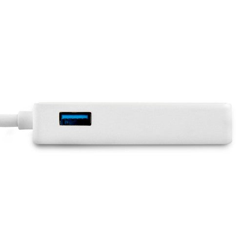StarTech.com USB 3.0 to Gigabit Ethernet Adapter NIC w/ USB Port - White