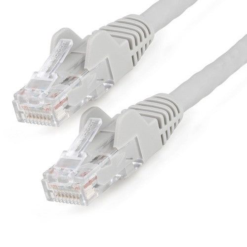StarTech.com 15m CAT6 Ethernet Cable - LSZH (Low Smoke Zero Halogen) - 10 Gigabit 250Mhz 100W PoE RJ45 10GbE UTP Network Patch Cord Snagless with Strain Relief - Grey, CAT 6, ETL Verified, 24AWG
