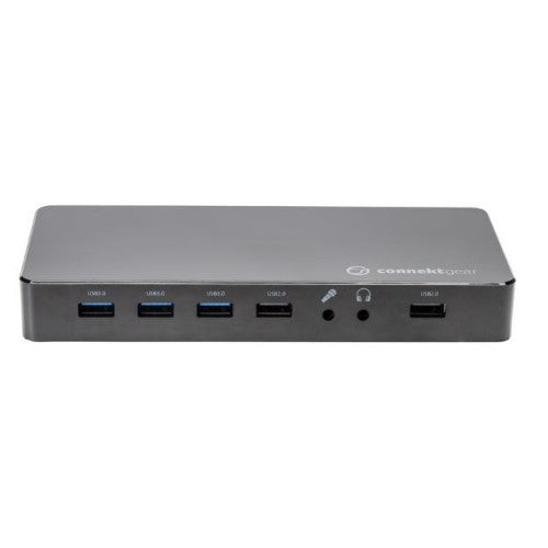 GroupGear USB 3.2 Type C Desktop Dual Screen Docking Station with 100W PD