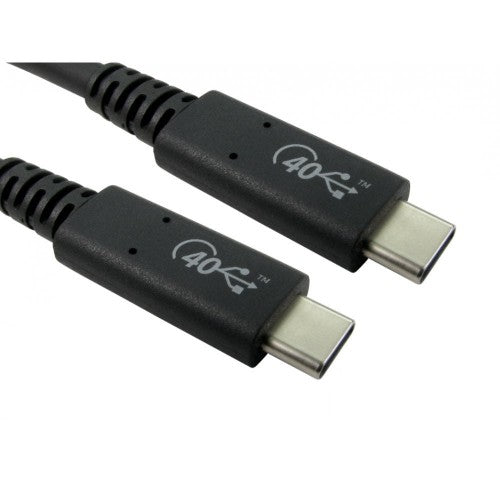 Cables Direct USB4-4080 USB cable USB4 Gen 2x2 0.8 m USB C Black
