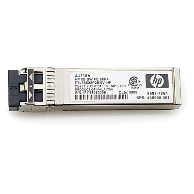 Hewlett Packard Enterprise 8Gb Short Wave FC SFP+ Rmkt network transceiver module 8000 Mbit/s SFP+