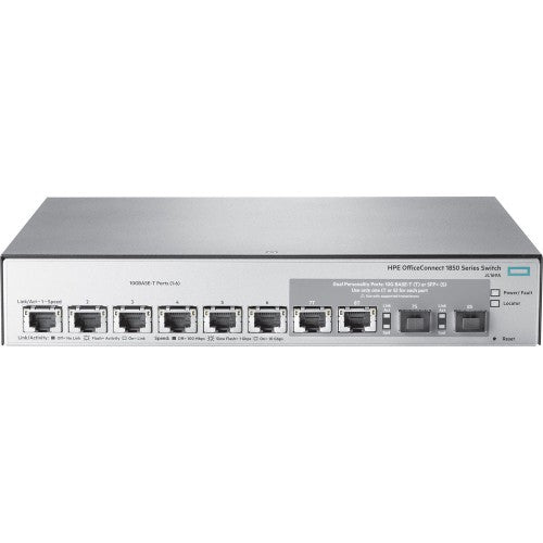 HPE OfficeConnect 1850 6XGT & 2XGT/SPF+ Managed L2 Gigabit Ethernet (10/100/1000) 1U Grey