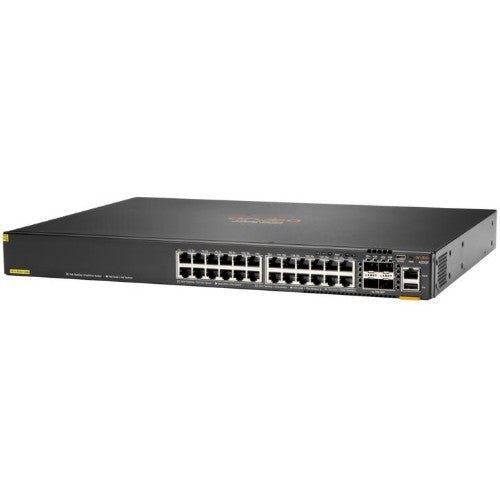 HPE Aruba Networking CX 6200F 24G Class 4 PoE 4SFP+ 370W TAA Managed L3 Gigabit Ethernet (10/100/1000) Power over Ethernet (PoE) 1U