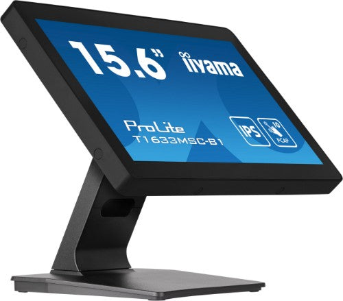 iiyama ProLite T1633MSC-B1 computer monitor 39.6 cm (15.6") 1920 x 1080 pixels Full HD LCD Touchscreen Black