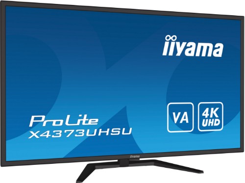 iiyama ProLite 43" large format desktop monitor with 4K resolution, offering you the power of four displays packed into one