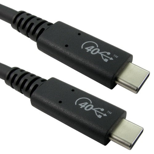 Cables Direct USB4-4080 USB cable USB4 Gen 2x2 0.8 m USB C Black