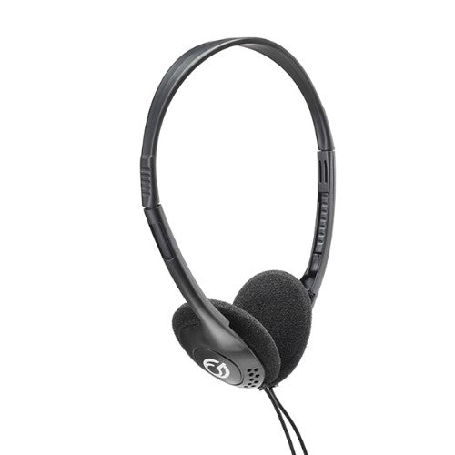 connektgear HP503 Basic Stereo PC Headset with In-Line Mic and Volume Control - Black