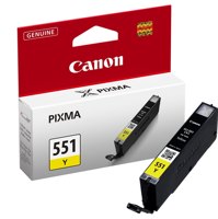 Canon 6511B001/CLI-551Y Ink cartridge yellow, 344 pages ISO/IEC 24711 130 Photos 7ml for Canon Pixma IP 8700/IX 6850/MG 5450/MG 6350/MX 725