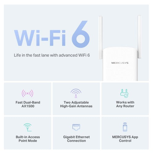 Mercusys AX1500 Wi-Fi 6 Range Extender