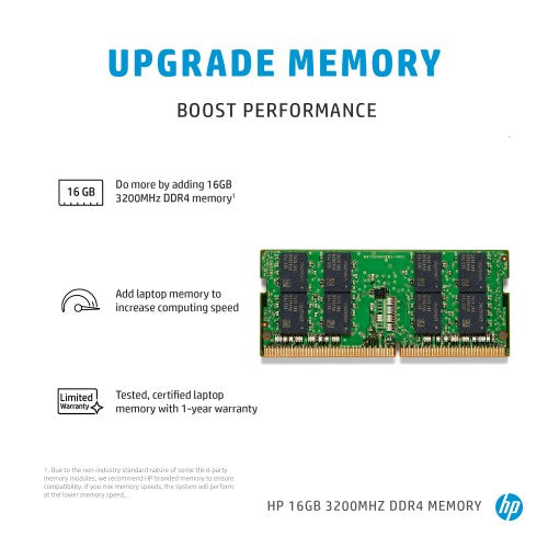 HP 286J1AA memory module 16 GB 1 x 16 GB DDR4 260-pin SO-DIMM