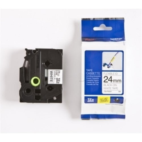Brother TZE-FX251 DirectLabel black on white Laminat 24mm x 8m for Brother P-Touch TZ 3.5-24mm/HSE/36mm/6-24mm/6-36mm