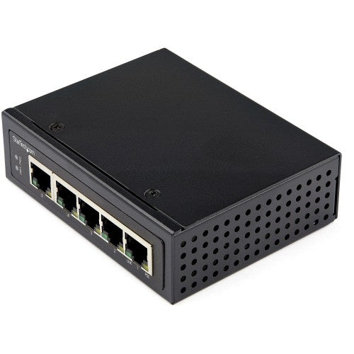 StarTech.com Industrial 5 Port Gigabit PoE Switch - 30W - Power Over Ethernet Switch - Hardened GbE PoE+ Unmanaged Switch - Rugged High Power Gigabit Network Switch IP-30/-40 C to 75 C