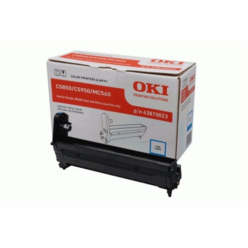 OKI 43870023 Drum kit cyan, 20K pages for OKI C 5850