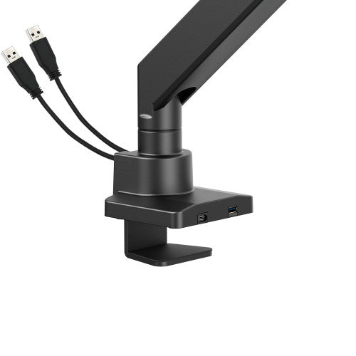Manhattan Desk Mount for TV & Monitors (Full Motion Gas Spring), For screens 13" to 42", C-Clamp or Grommet Assembly,VESA compatability: all between 75x75mm and 200x200mm - check the dimensions of the four mounting holes on back of screen to ensure it fit