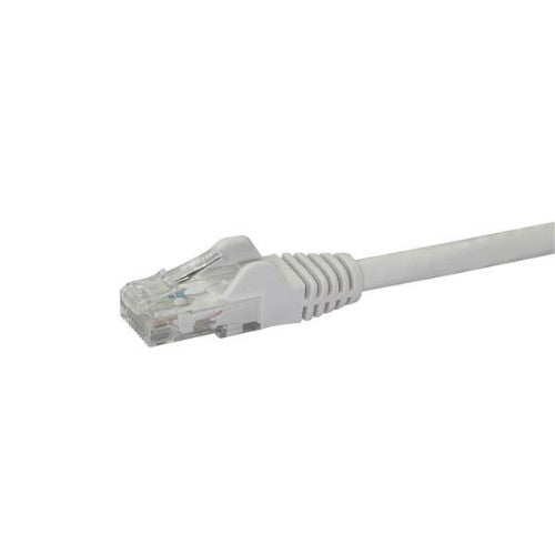 StarTech.com 1m CAT6 Ethernet Cable - White CAT 6 Gigabit Ethernet Wire -250MHz 100W PoE RJ45 UTP Network/Patch Cord Snagless w/Strain Relief Individually Tested