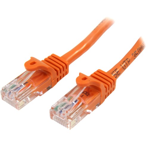 StarTech.com Cat5e Patch Cable with Snagless RJ45 Connectors - 1m, Orange
