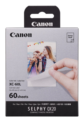 Canon 6756C001/XC-60L Photo cartridge Etikettes 54x85mm, 60 pages for Canon Selphy QX 20