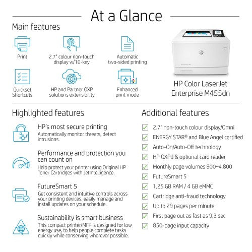 HP Color LaserJet Enterprise M455dn