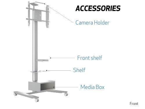 Multibrackets M Public Display Stand 210 HD Single Silver